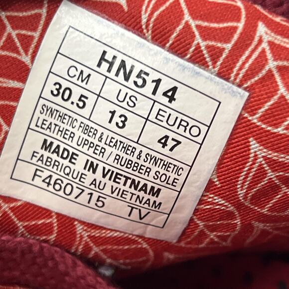 Asics Gel Lyte III Running Shoes Men Size 13 Red Mesh Suede Comfort Low Sneakers main image 6
